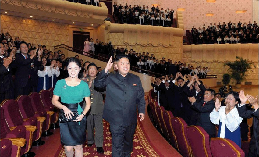 2012년 김정은 조선 최고지도자의 행보