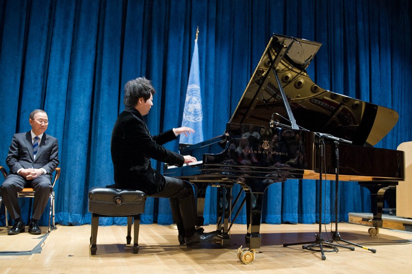 중국 피아니스트 랑랑 유엔평화사절로 임명