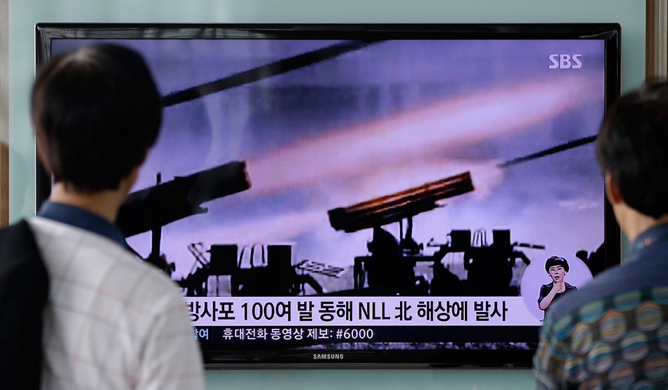 한국, 조선이 로켓탄 100여발 발사했다고 밝혀