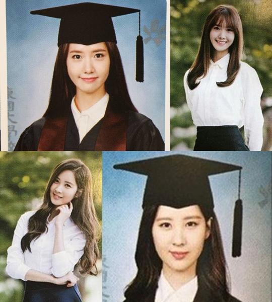 소녀시대 윤아 sistar 보라 Apink 오하영: 우리 졸업했어요