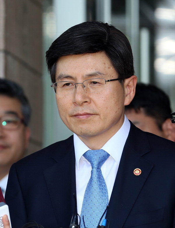 한국 법무부장관 황교안 새 국무총리로 내정