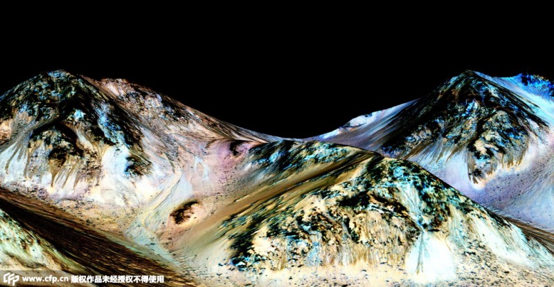 NASA 화성표면에서 물이 존재한다는 증거 발견했다고 선포