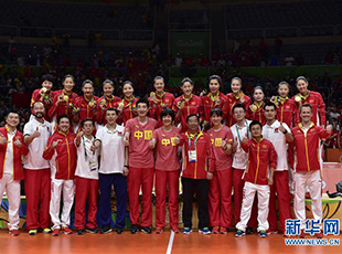 중국녀자배구팀 리우올림픽 금메달 획득
